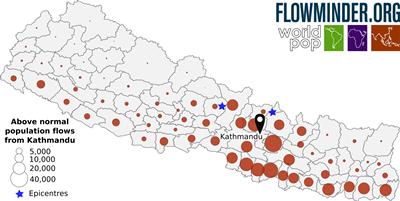 Population movements post-quake